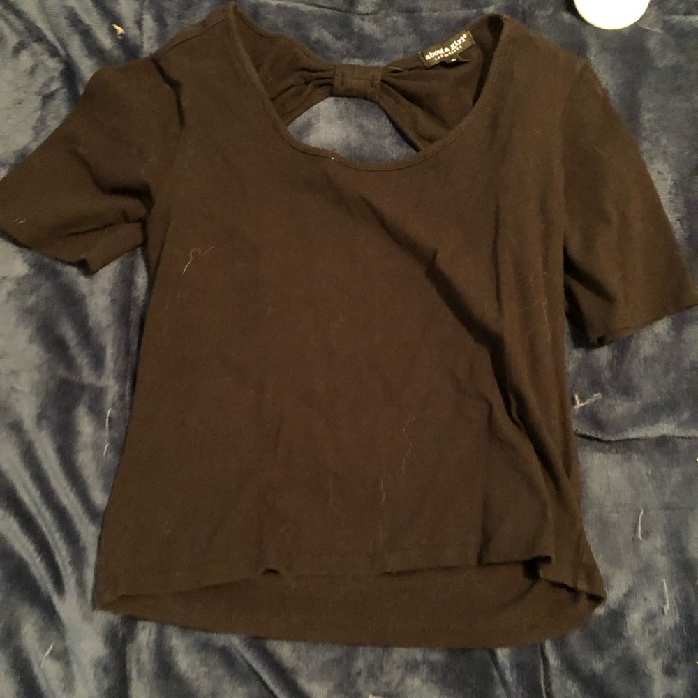 Black crop top